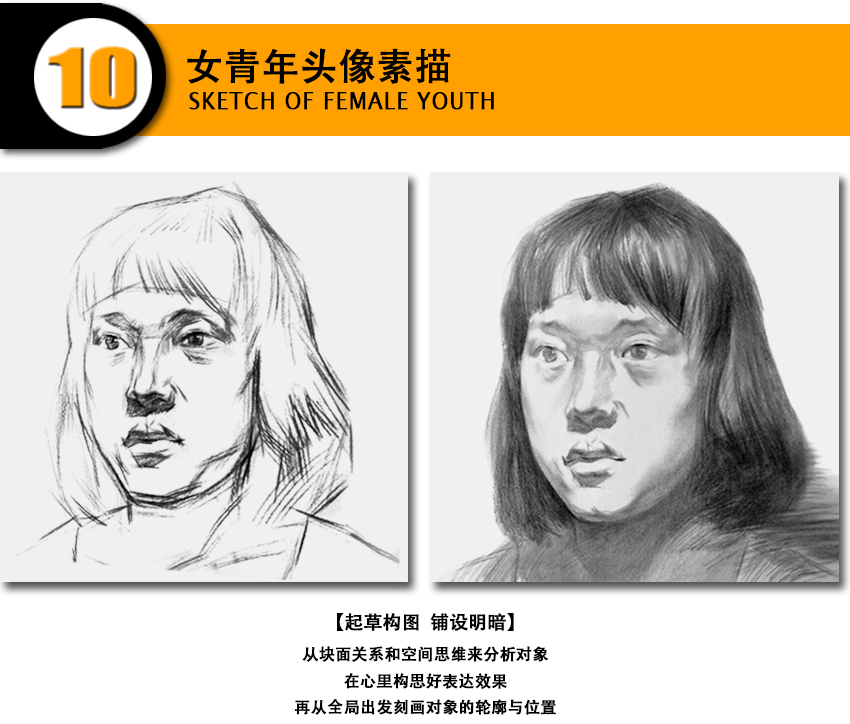 素描高级教程（人像篇）——设计与绘画必备职业表现手段_系统全面的平面设计培训、自学教程推荐,尽在平面设计学习日记网(www.xxriji.cn)